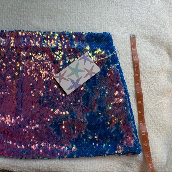 Forever 21 Purple and Blue Sequin Mini Skirt - Picture 1 of 5